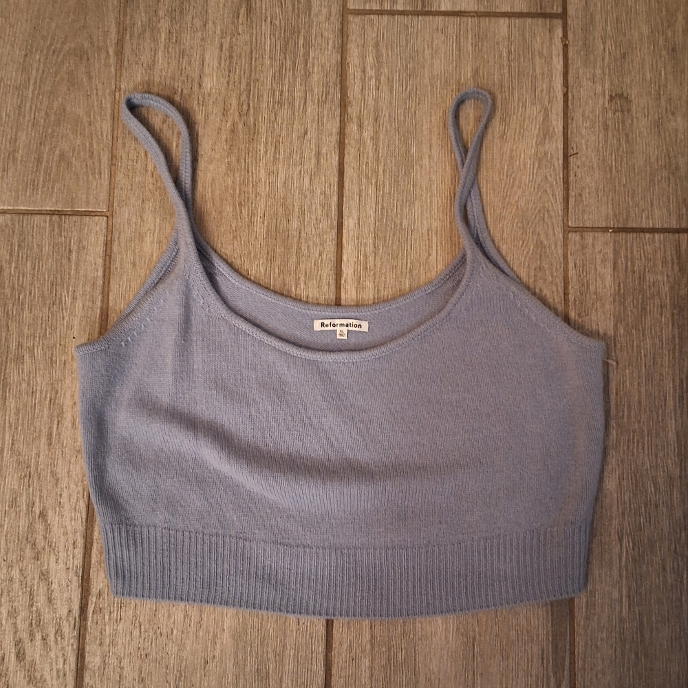 Reformation Recycled Cashmere Tank Top XL